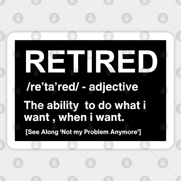 Funny-retirement Sticker by Funny sayings